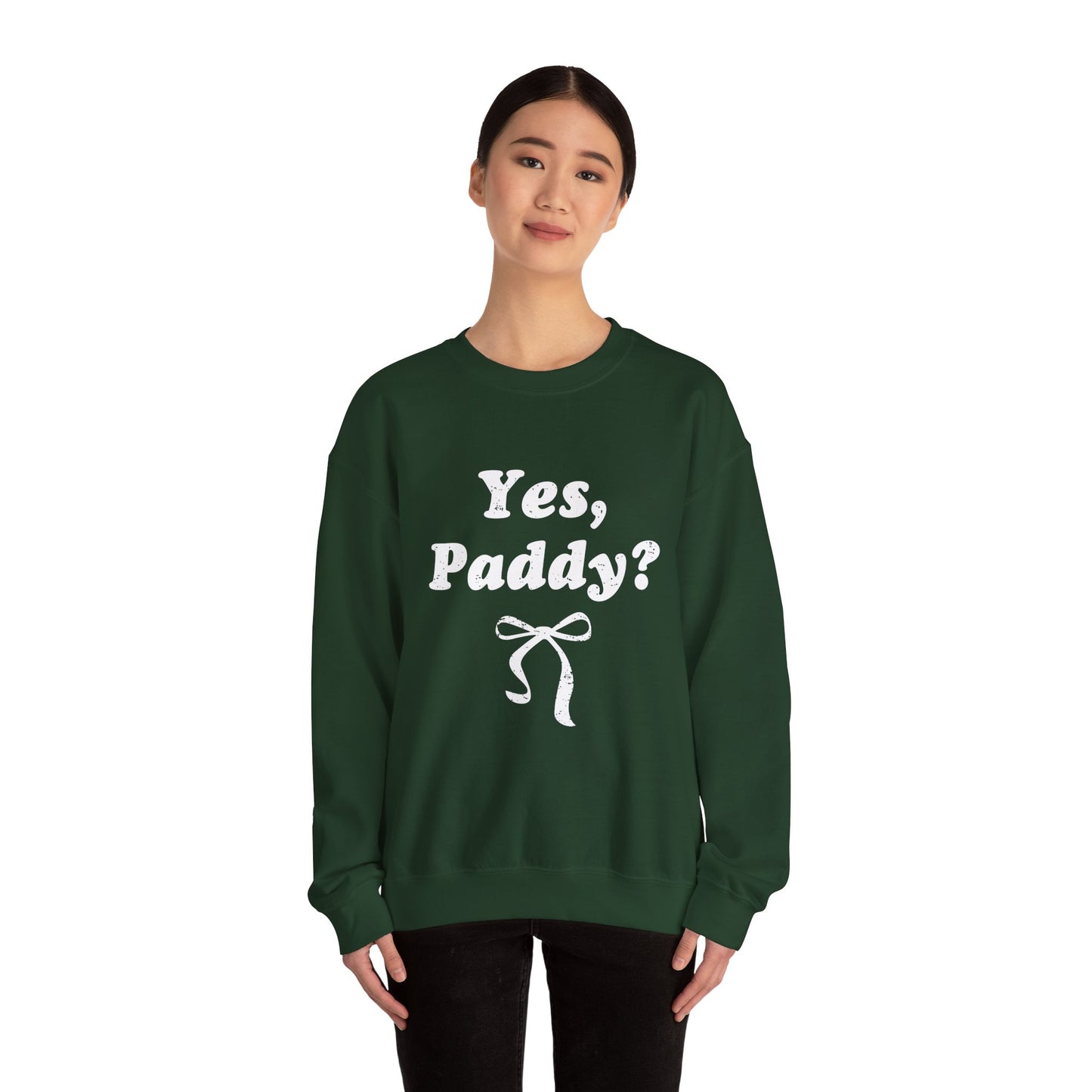 Classic Crewneck Sweatshirt(White Letters)- Plain Heavy Blend Crew