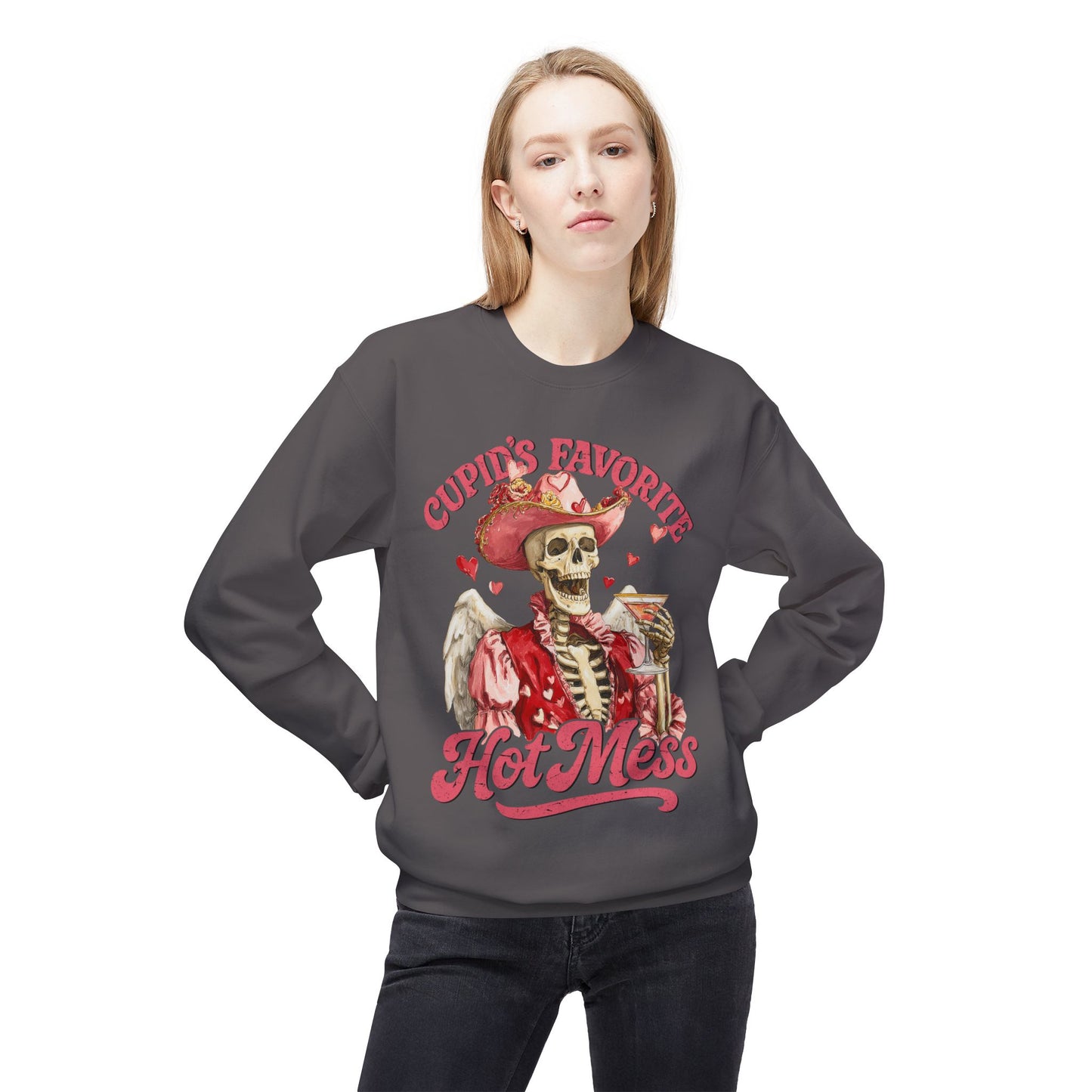 Cupid’s Favorite Hot Mess Unisex Sweatshirt
