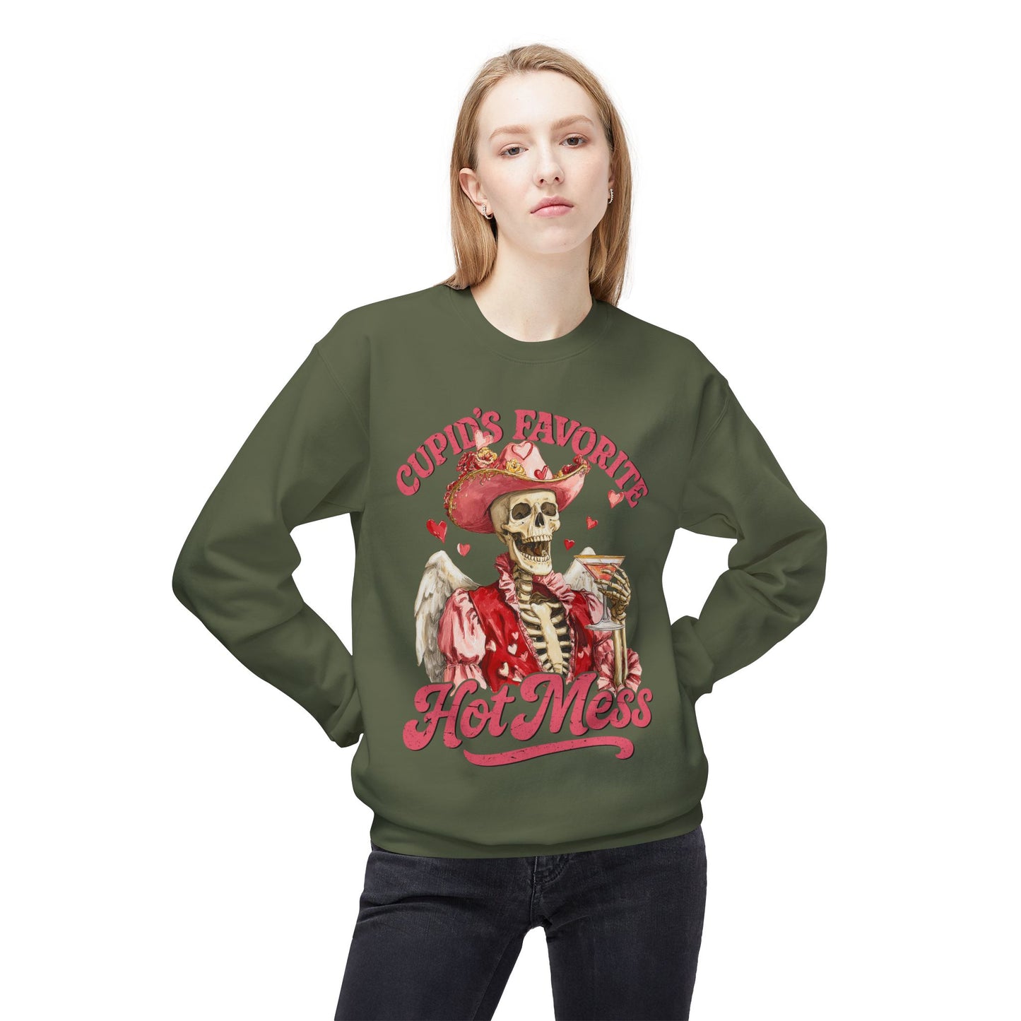 Cupid’s Favorite Hot Mess Unisex Sweatshirt