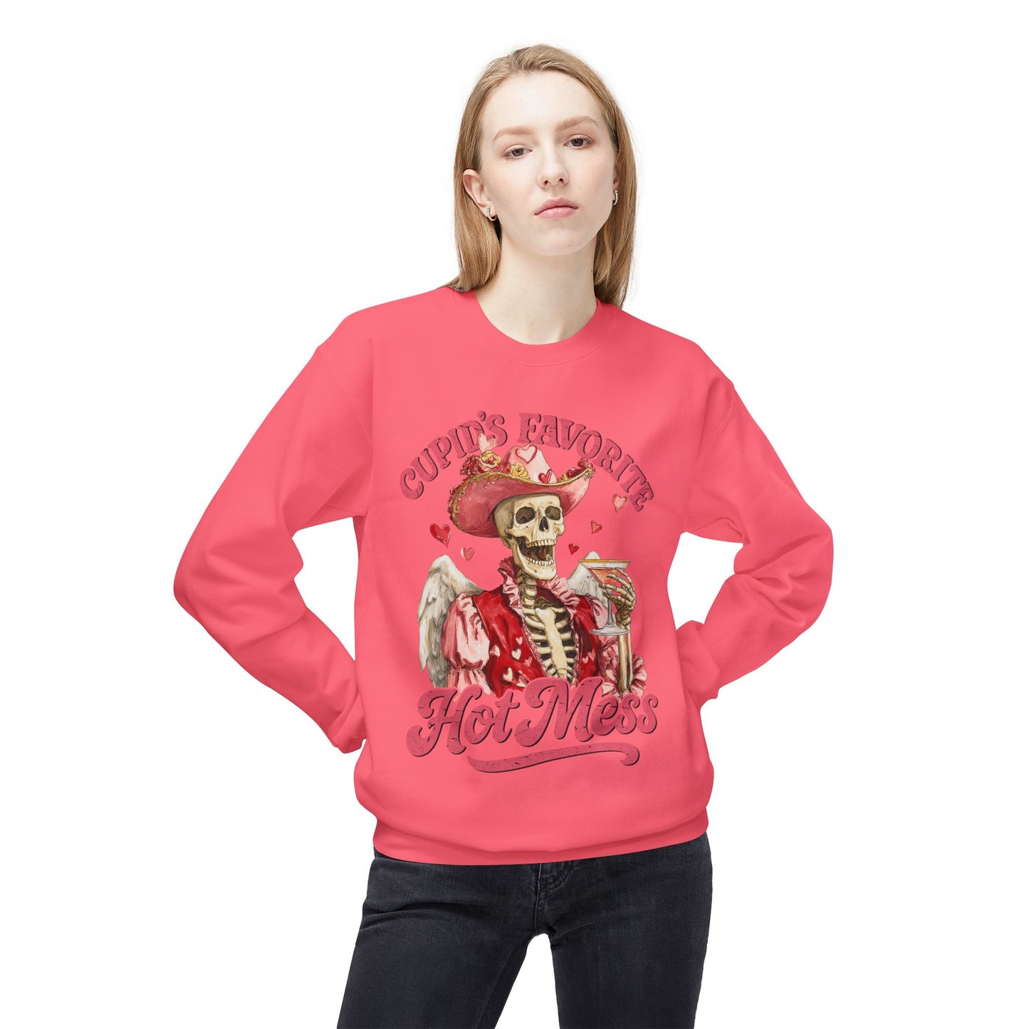 Cupid’s Favorite Hot Mess Unisex Sweatshirt