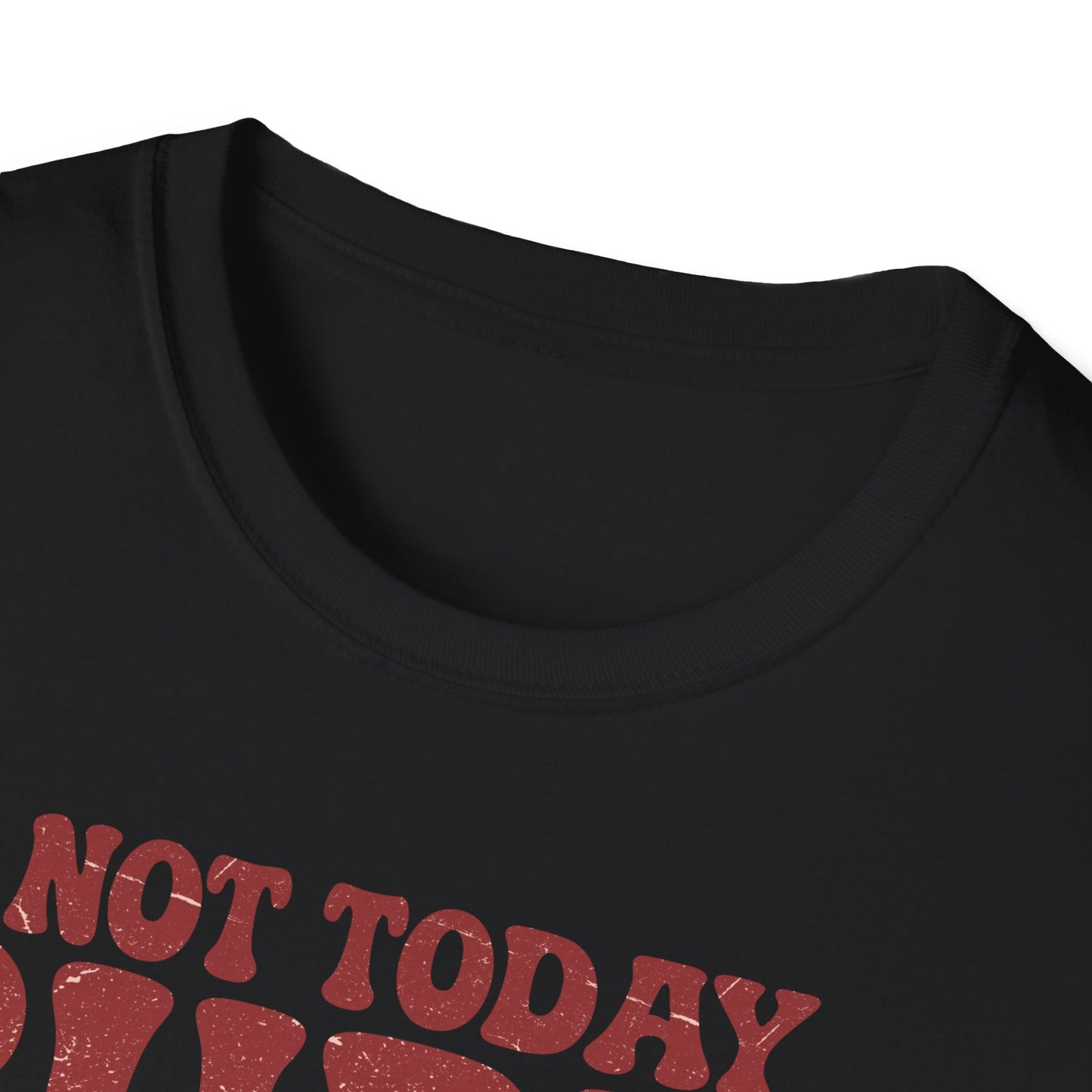 Not Today Cupid Unisex T-Shirt — Funny Vintage Cherub Valentine Tee