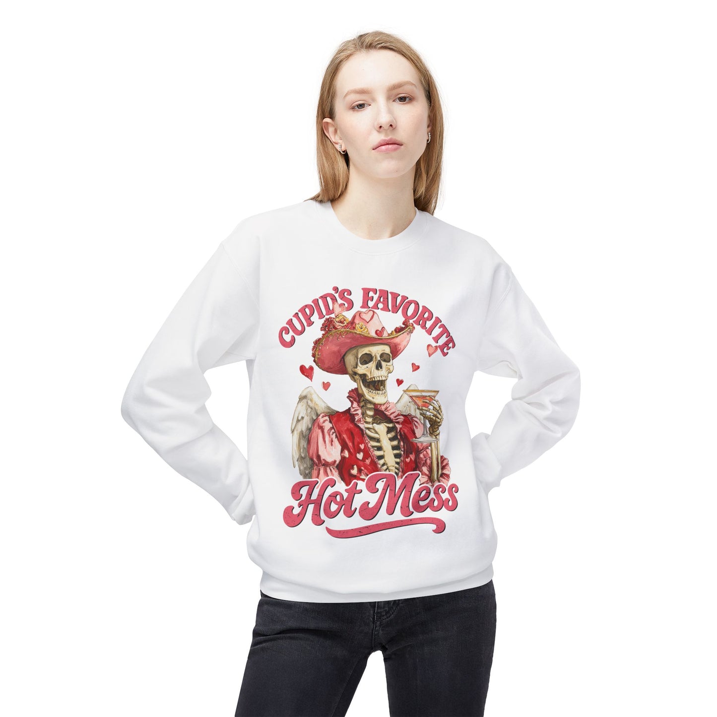 Cupid’s Favorite Hot Mess Unisex Sweatshirt