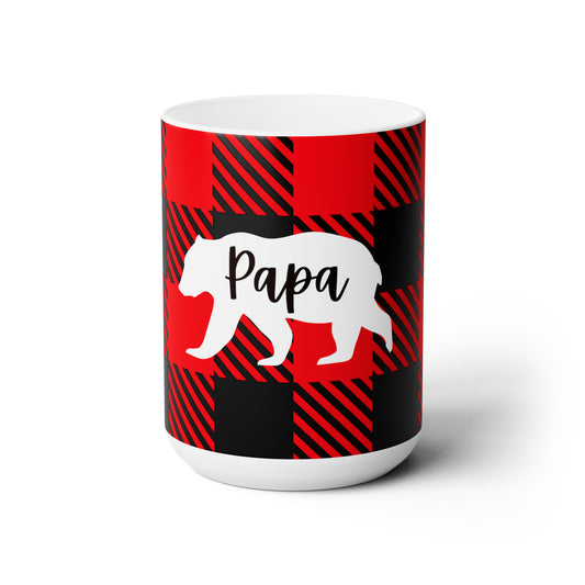 Papa Bear Ceramic Mug 15oz