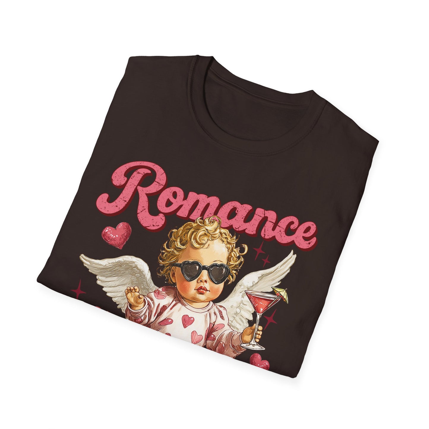 Romance Is a Scam Unisex T-Shirt — Vintage Cupid Satire Valentine Tee