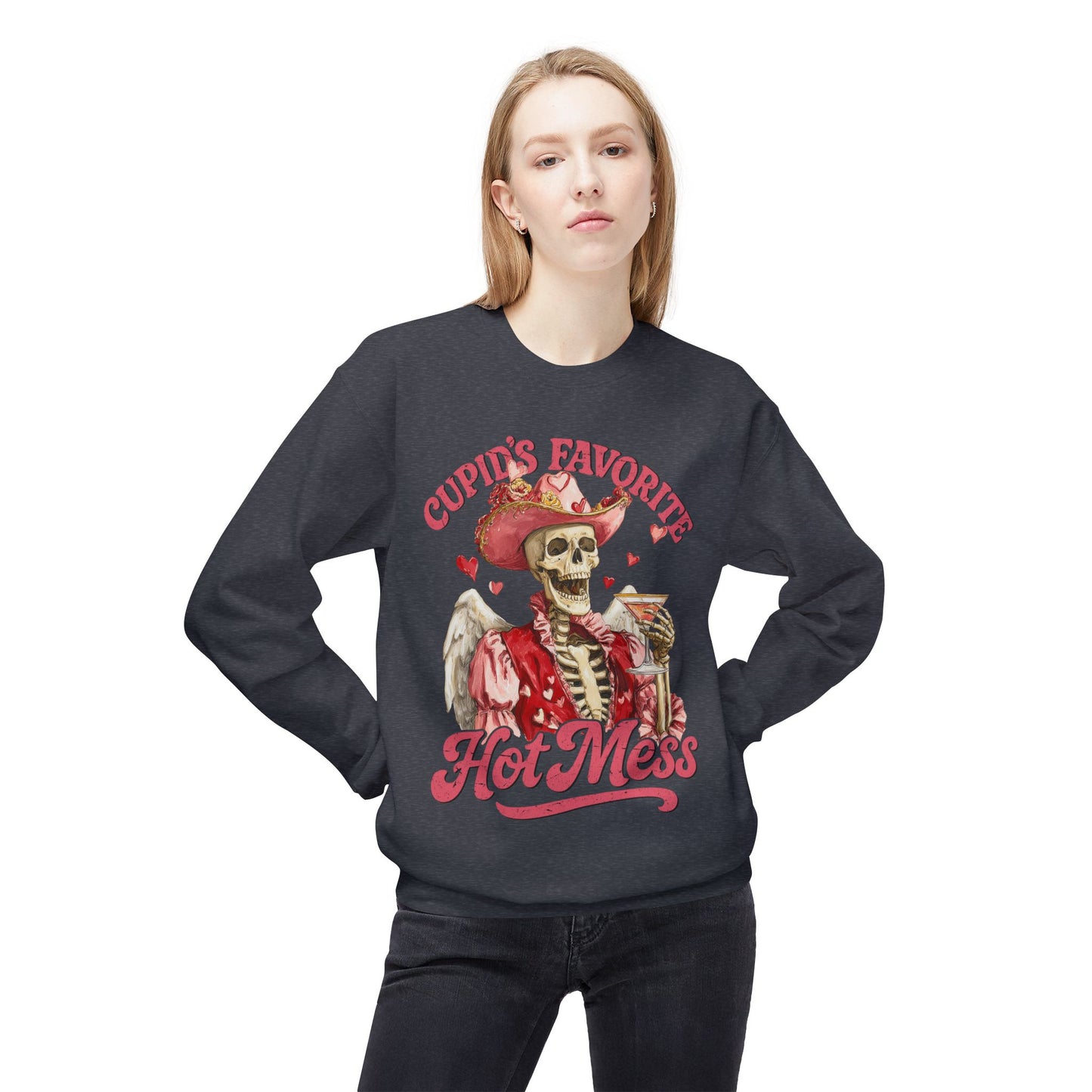 Cupid’s Favorite Hot Mess Unisex Sweatshirt