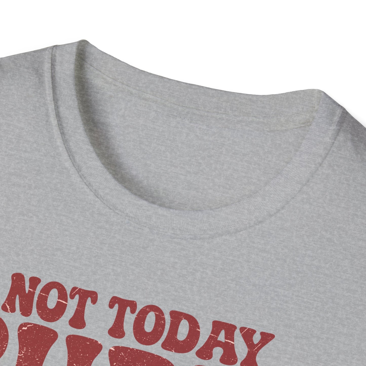 Not Today Cupid Unisex T-Shirt — Funny Vintage Cherub Valentine Tee