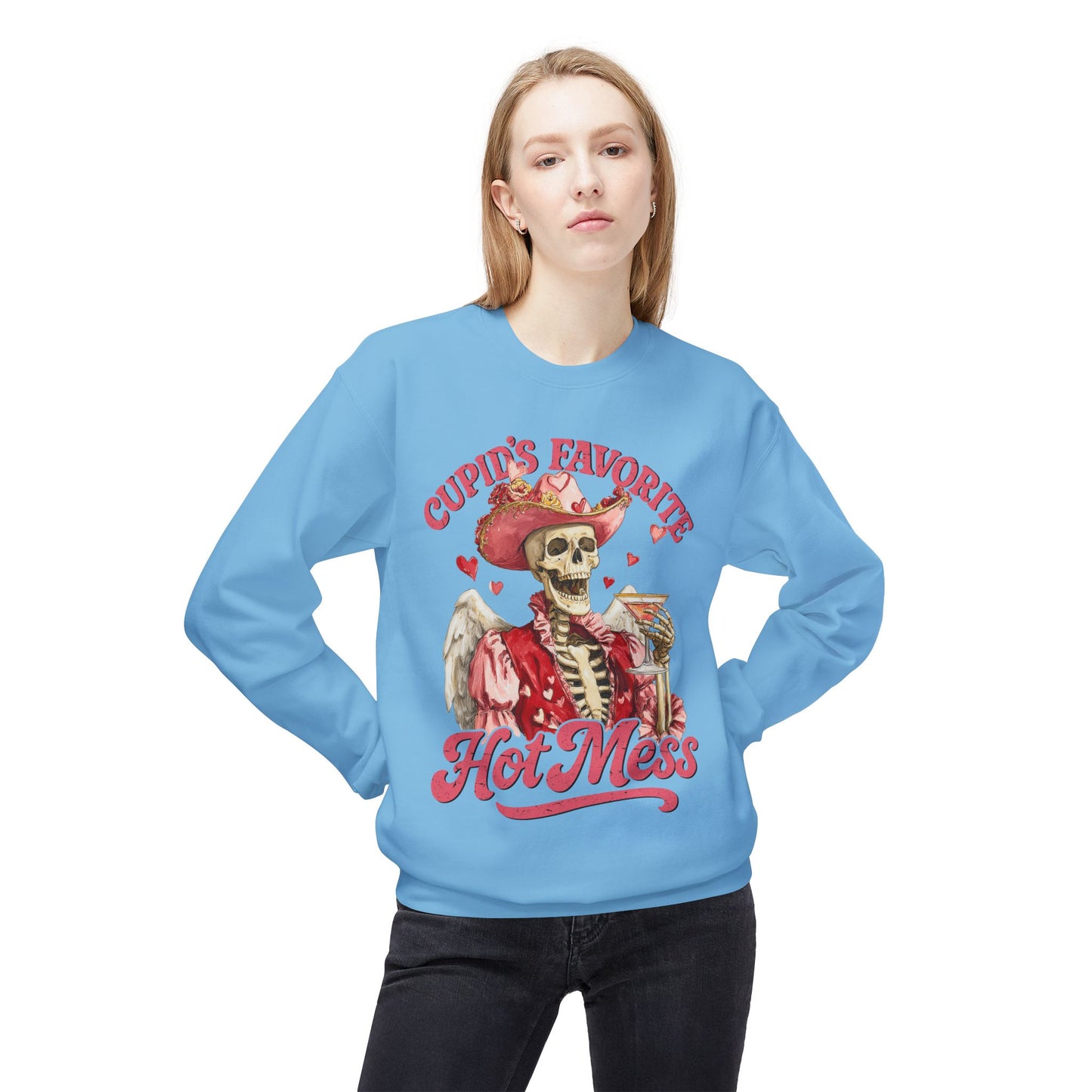 Cupid’s Favorite Hot Mess Unisex Sweatshirt