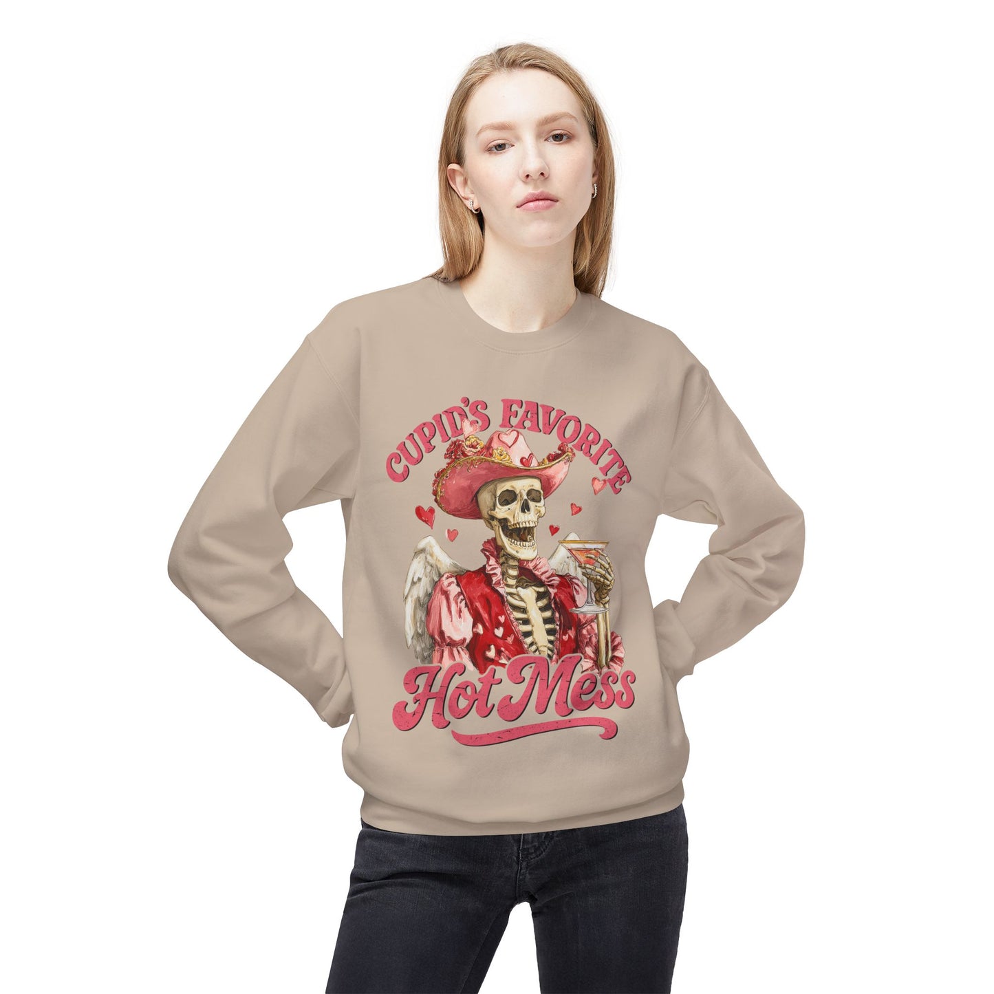 Cupid’s Favorite Hot Mess Unisex Sweatshirt
