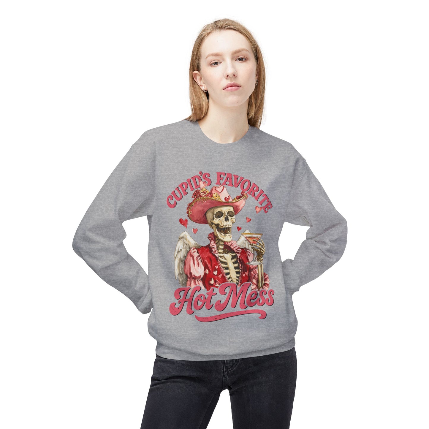 Cupid’s Favorite Hot Mess Unisex Sweatshirt