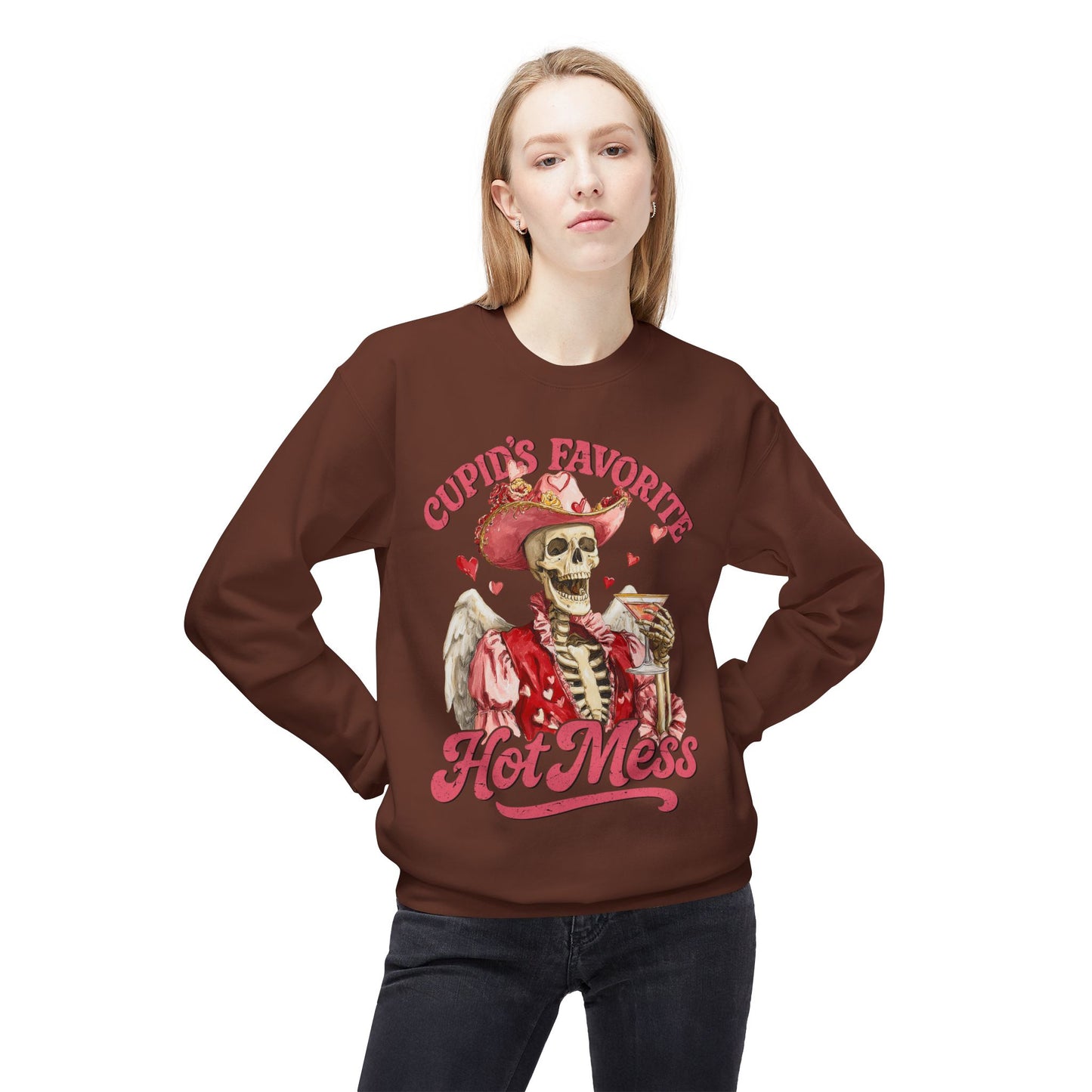 Cupid’s Favorite Hot Mess Unisex Sweatshirt