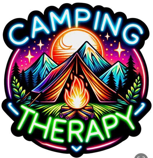 2in Camping Vinyl Sticker(Shipping8/15)