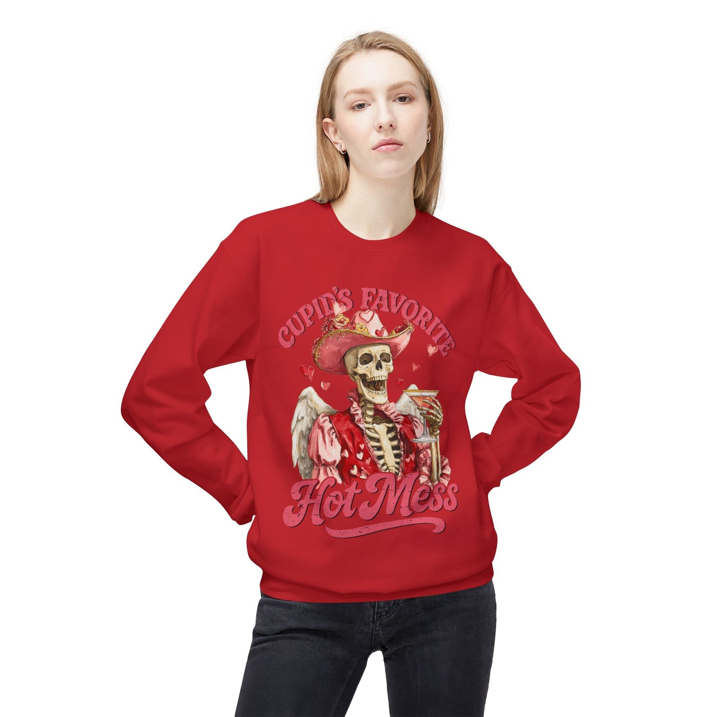 Cupid’s Favorite Hot Mess Unisex Sweatshirt