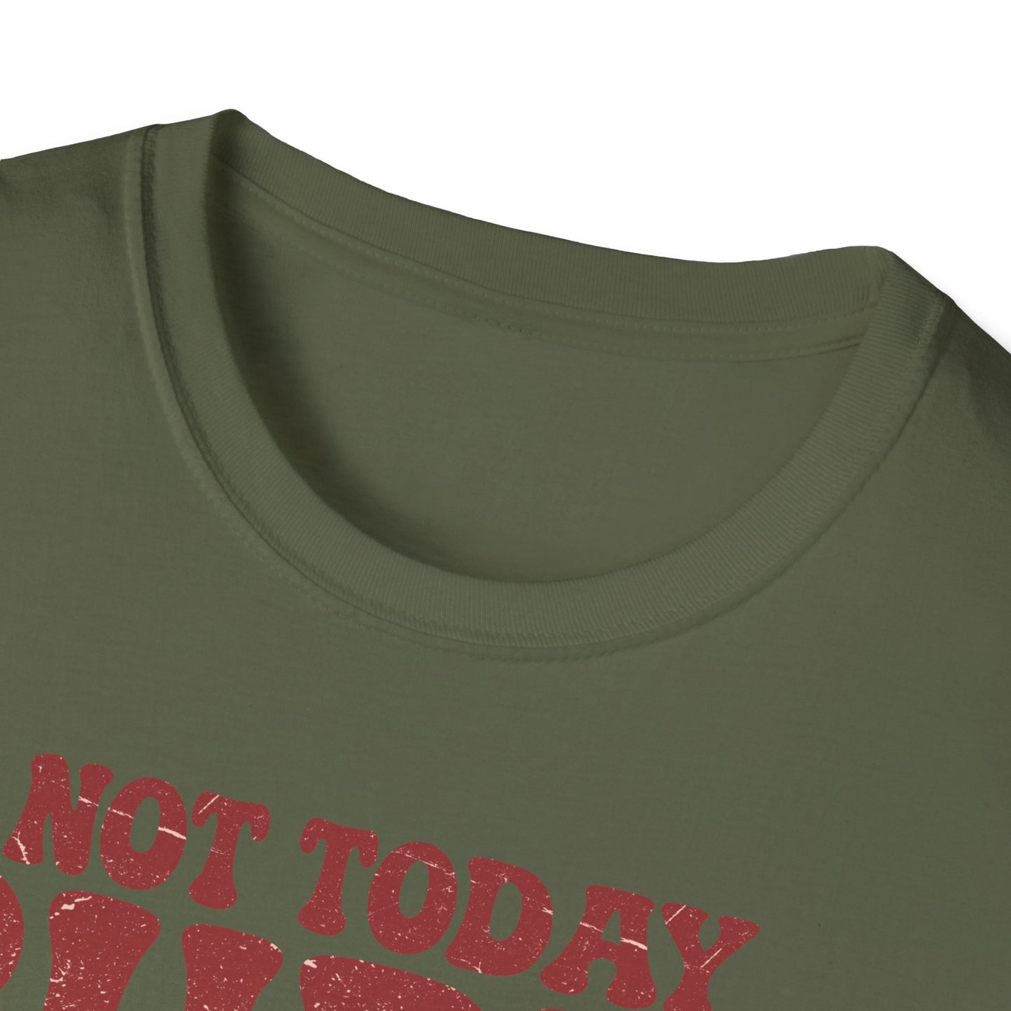 Not Today Cupid Unisex T-Shirt — Funny Vintage Cherub Valentine Tee