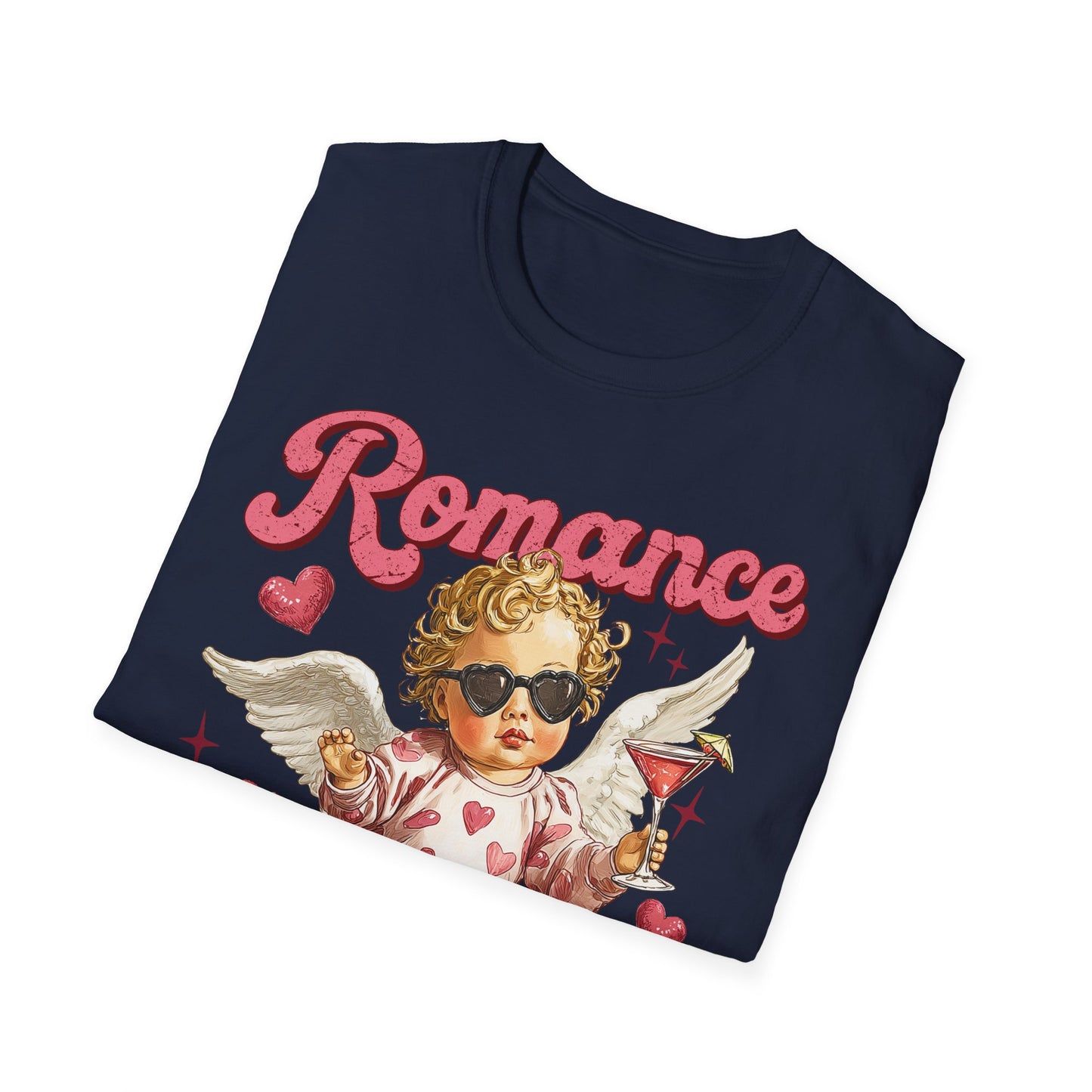 Romance Is a Scam Unisex T-Shirt — Vintage Cupid Satire Valentine Tee