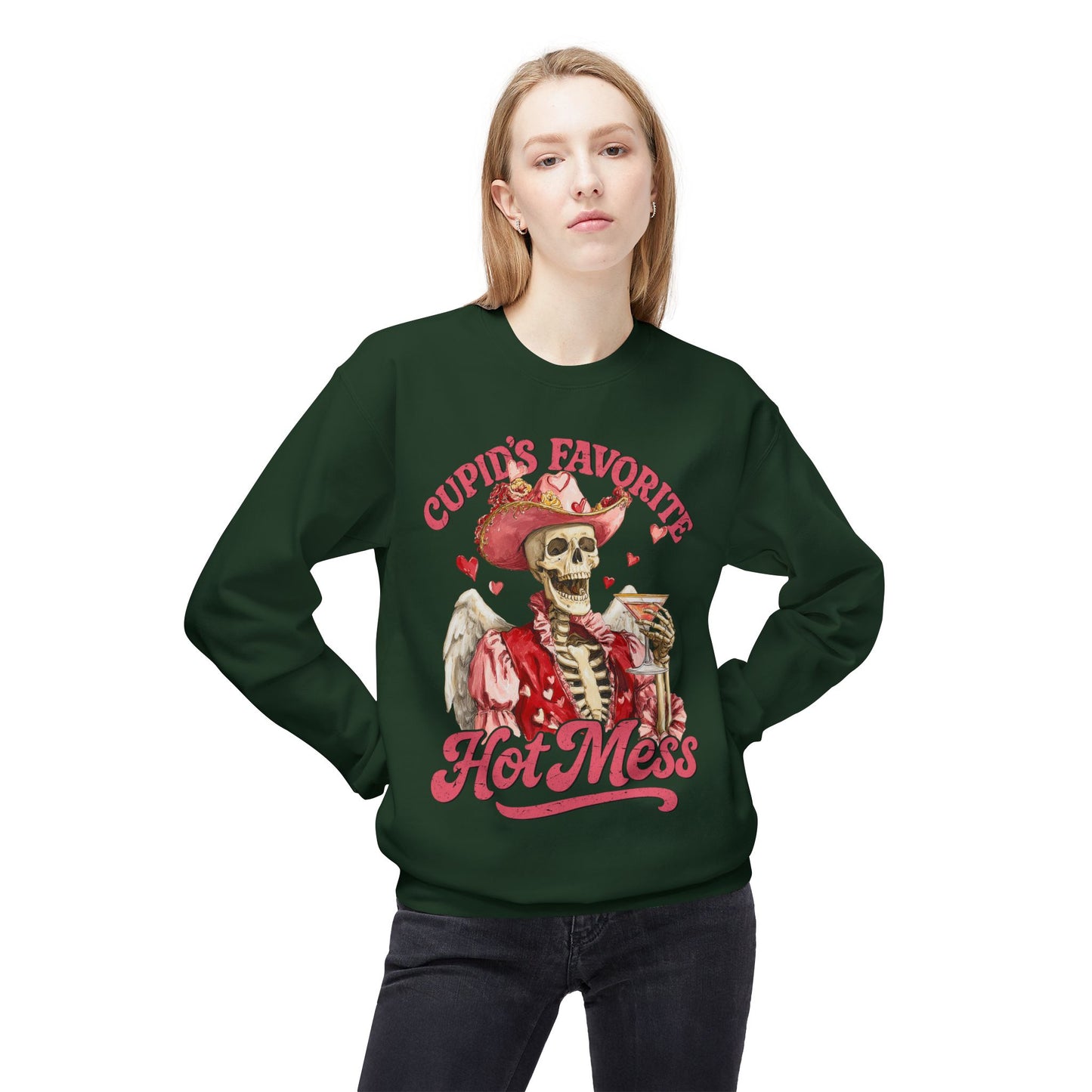 Cupid’s Favorite Hot Mess Unisex Sweatshirt