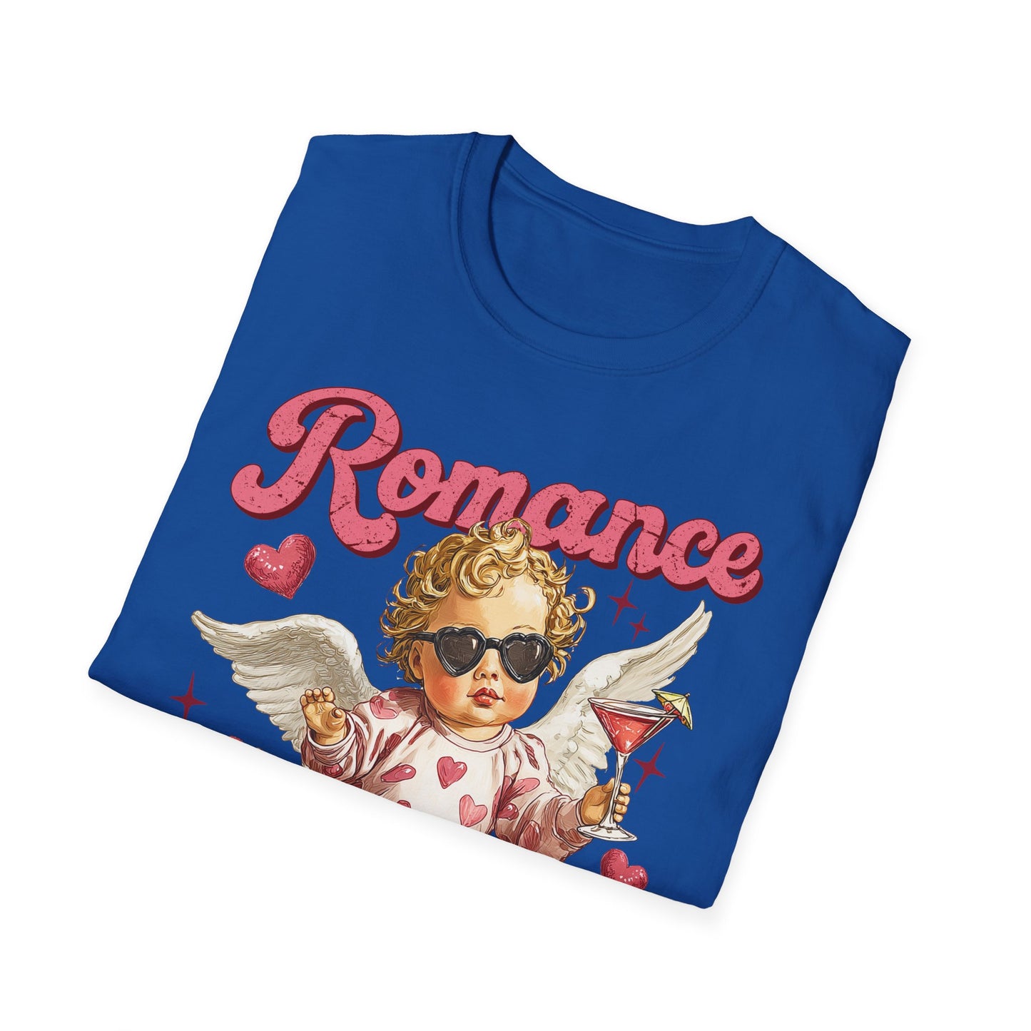 Romance Is a Scam Unisex T-Shirt — Vintage Cupid Satire Valentine Tee