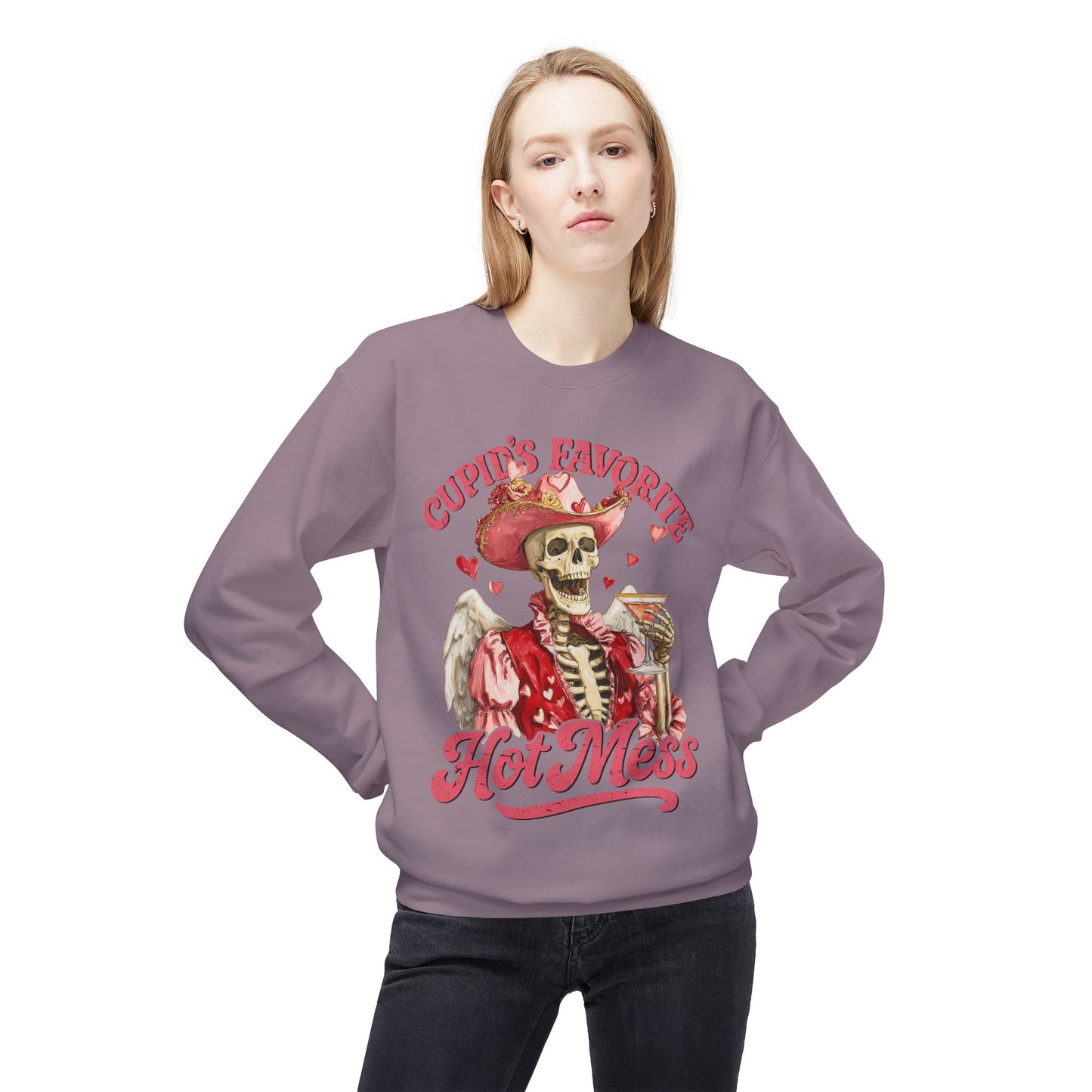 Cupid’s Favorite Hot Mess Unisex Sweatshirt