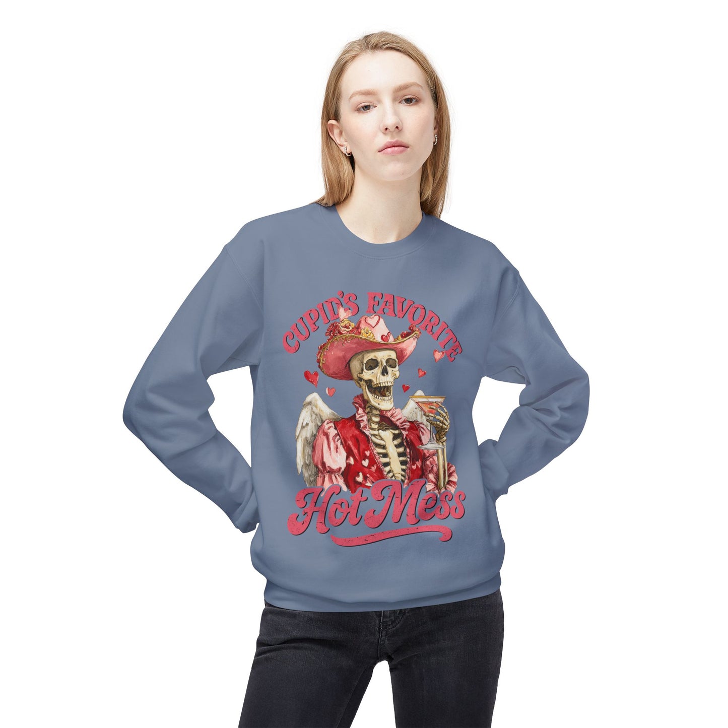 Cupid’s Favorite Hot Mess Unisex Sweatshirt