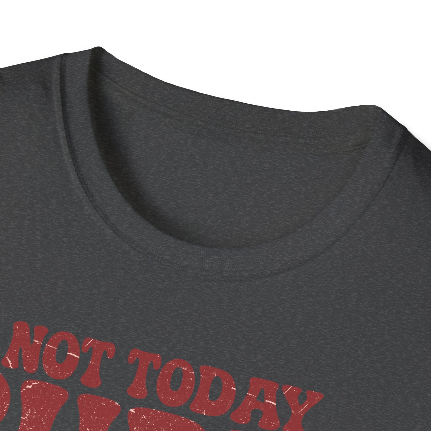 Not Today Cupid Unisex T-Shirt — Funny Vintage Cherub Valentine Tee