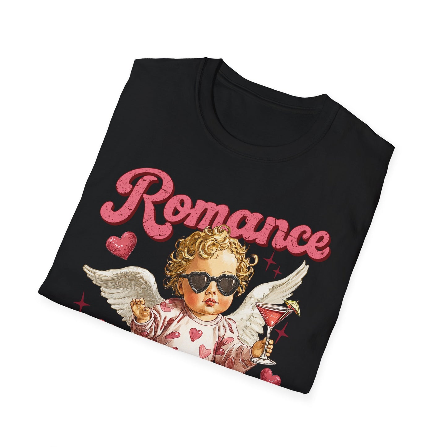 Romance Is a Scam Unisex T-Shirt — Vintage Cupid Satire Valentine Tee