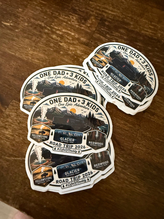 2in Road Trip Sticker