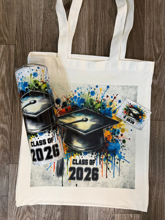 Graduation Bundle. Tumbler/Magnet/Bag Shipping 5/4
