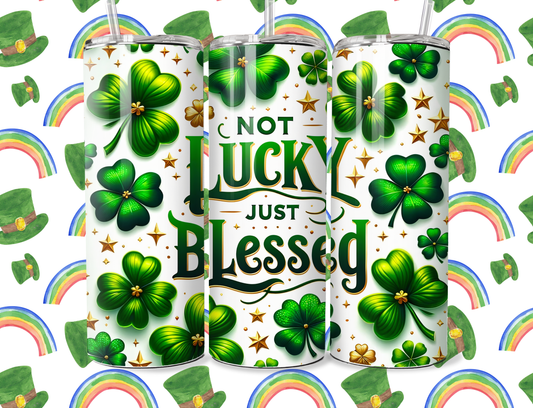 St Paddy Glow In The Dark 20oz Sublimation Tumbler with 2in matching magnet. Shipping 2/1