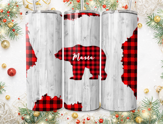 Mama Bear 20oz Sublimation Tumbler with 2in matching magnet. Shipping 12/1