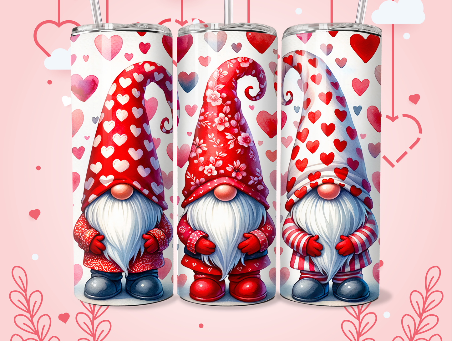 Valentine’s 20oz Shimmer Sublimation Tumbler with 2in matching magnet. Shipping 1/3