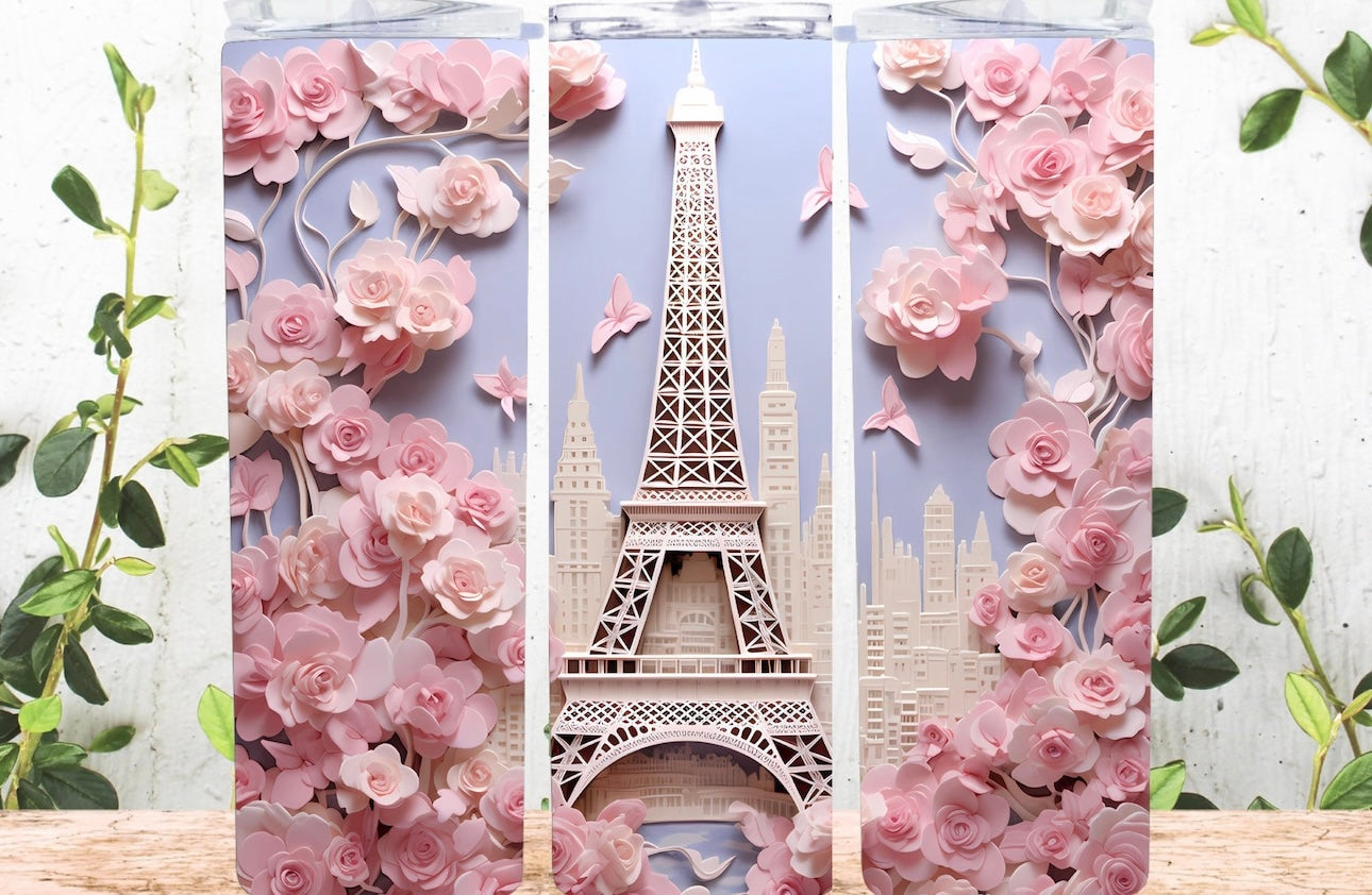 3D Eiffel Tower Tumbler