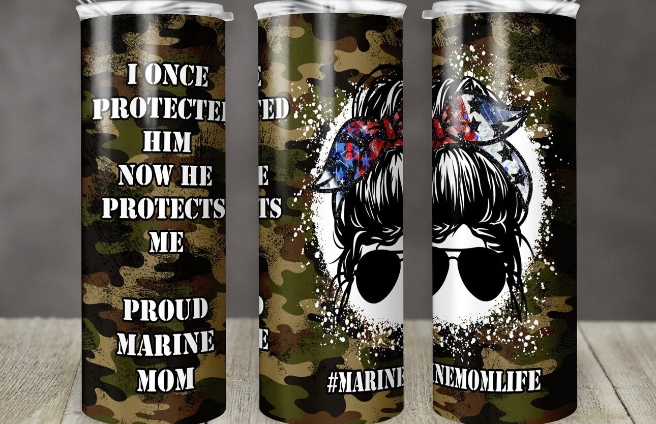 Marine Mom Tumbler